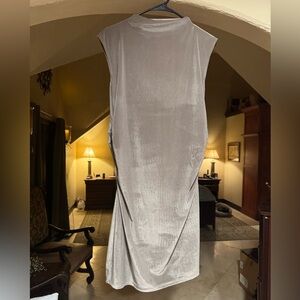 A New Day Shimmering Tan Velveteen Dress